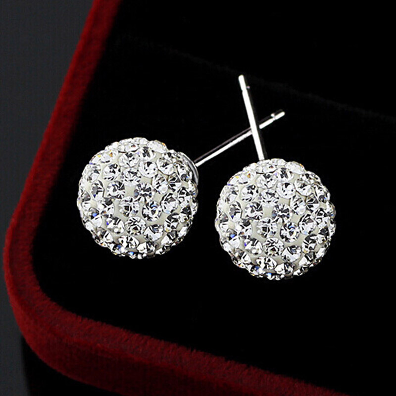 Brand-Fashion-Earrings-2014-Piercing-Bijoux-Mix-Color-Micro-Disco-Ball-Earring-Studs-Clay-CZ-Crystal (1)